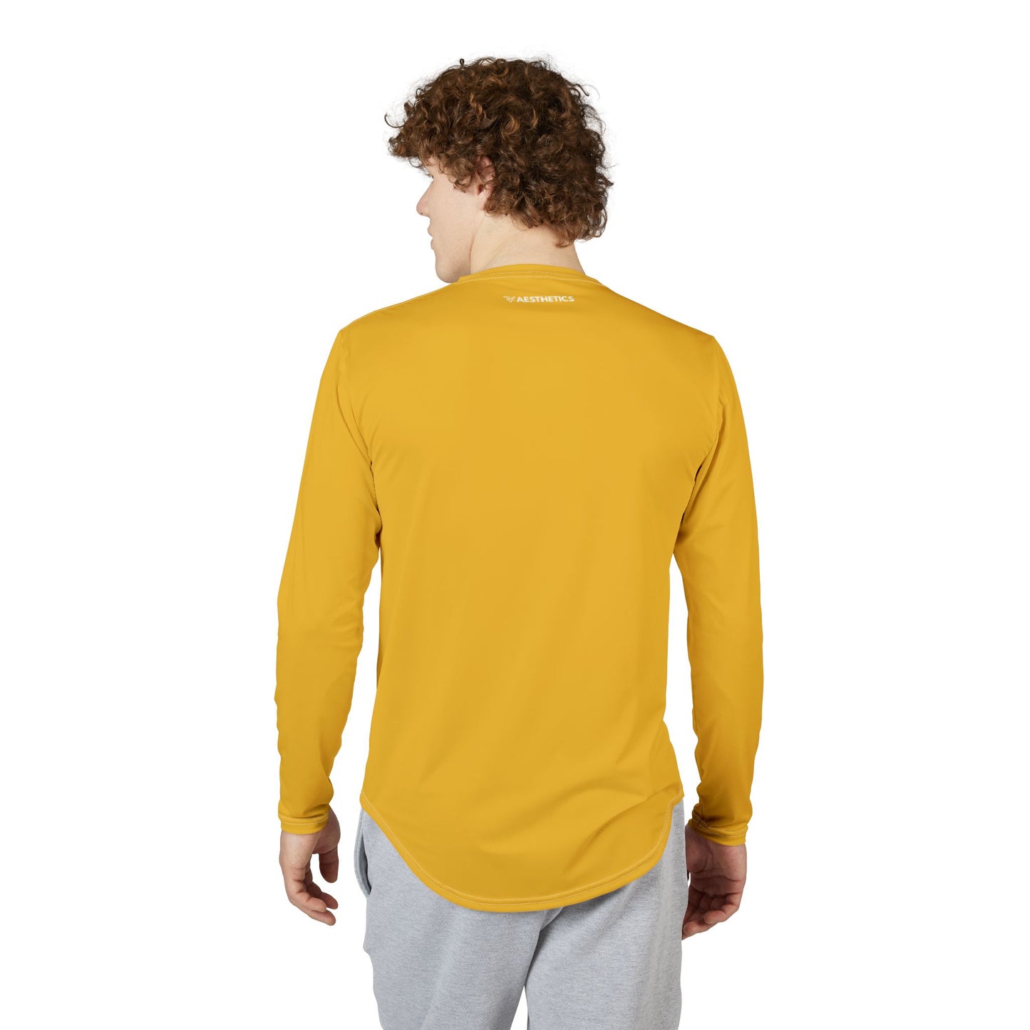 TMK Yellow Polyester Long Sleeve Top