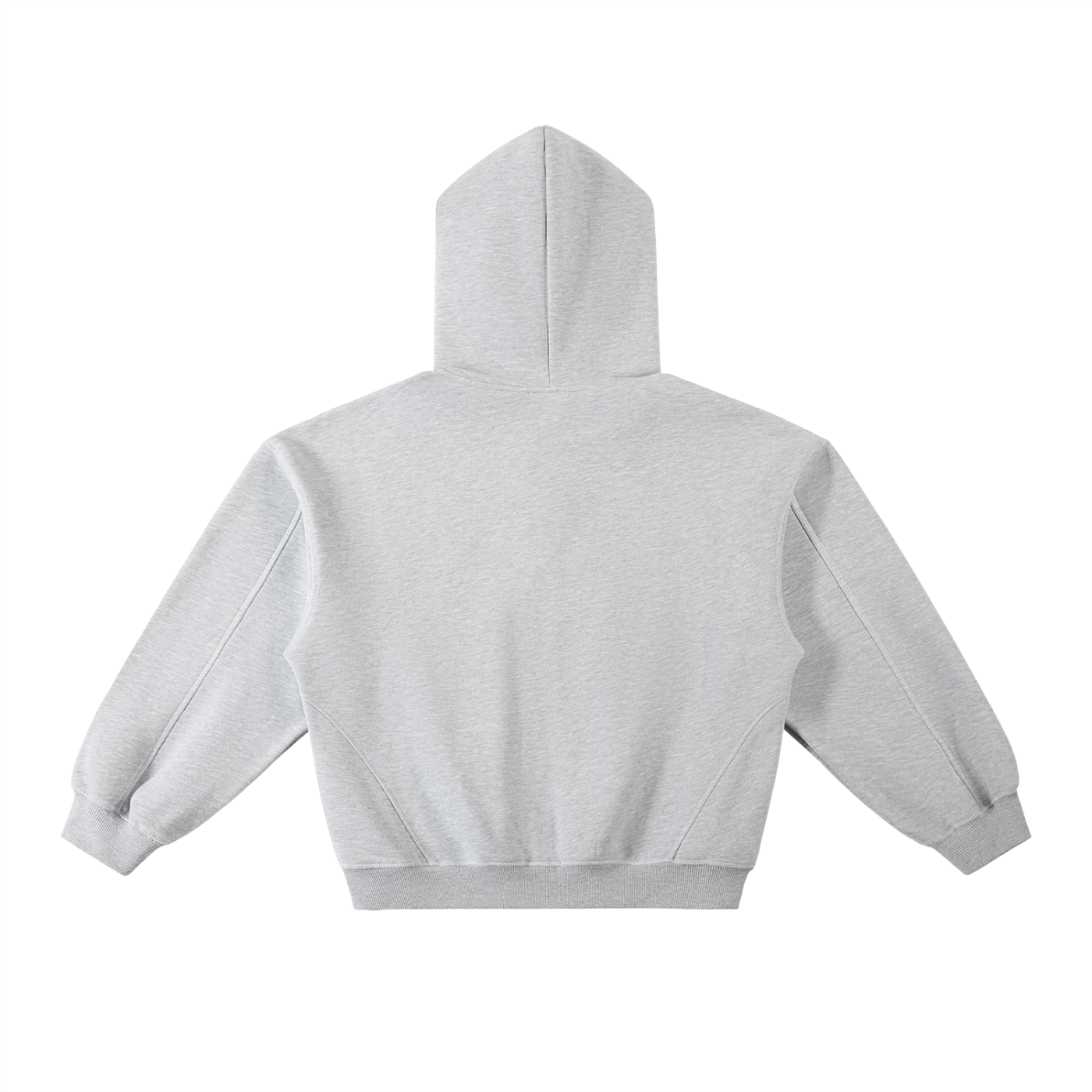TMK Aesthetics Stitched Boxy Fleece Hoodie