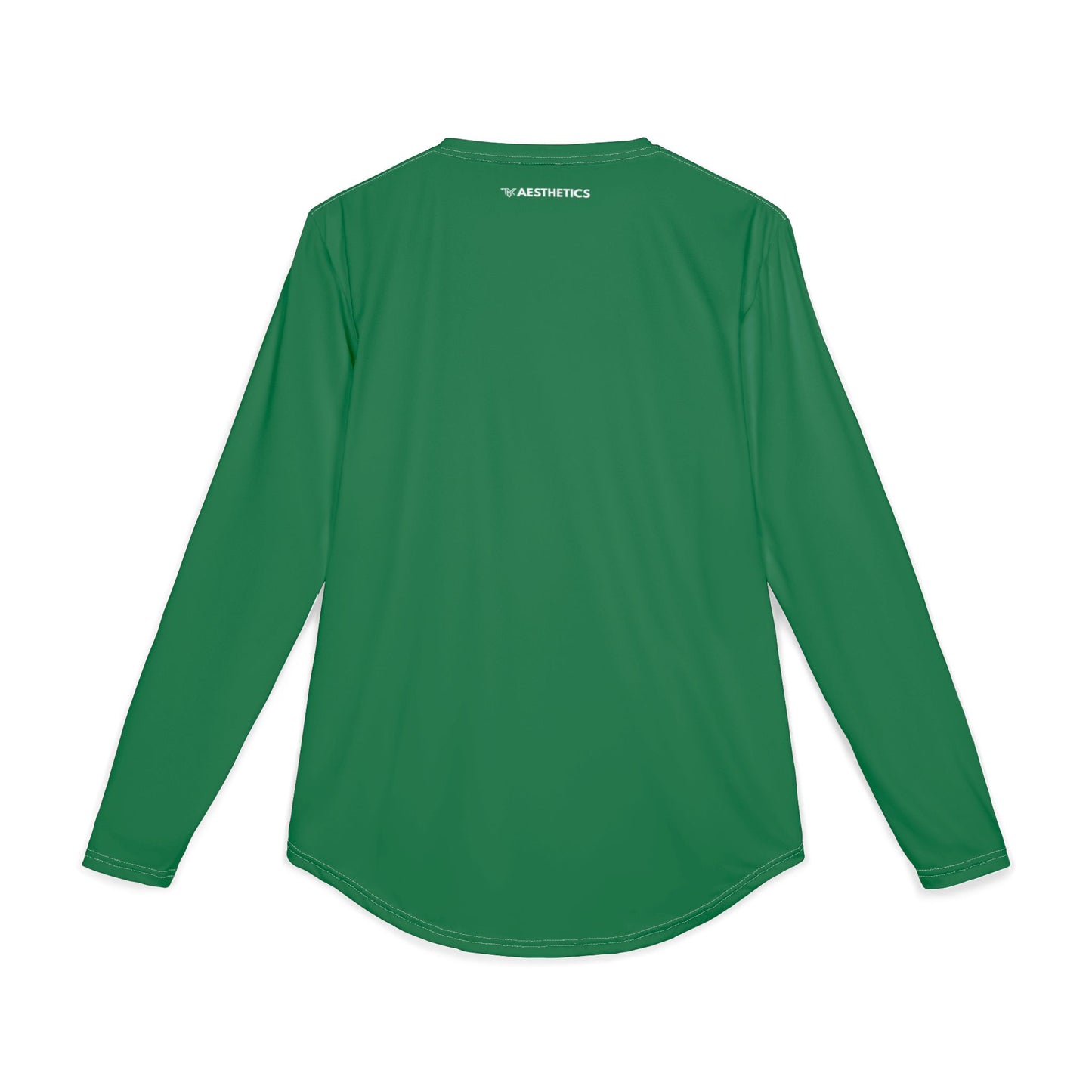 TMK Green Polyester Long Sleeve Top