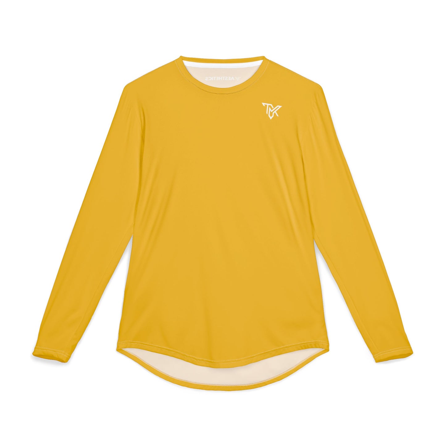 TMK Yellow Polyester Long Sleeve Top