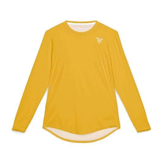TMK Yellow Polyester Long Sleeve Top
