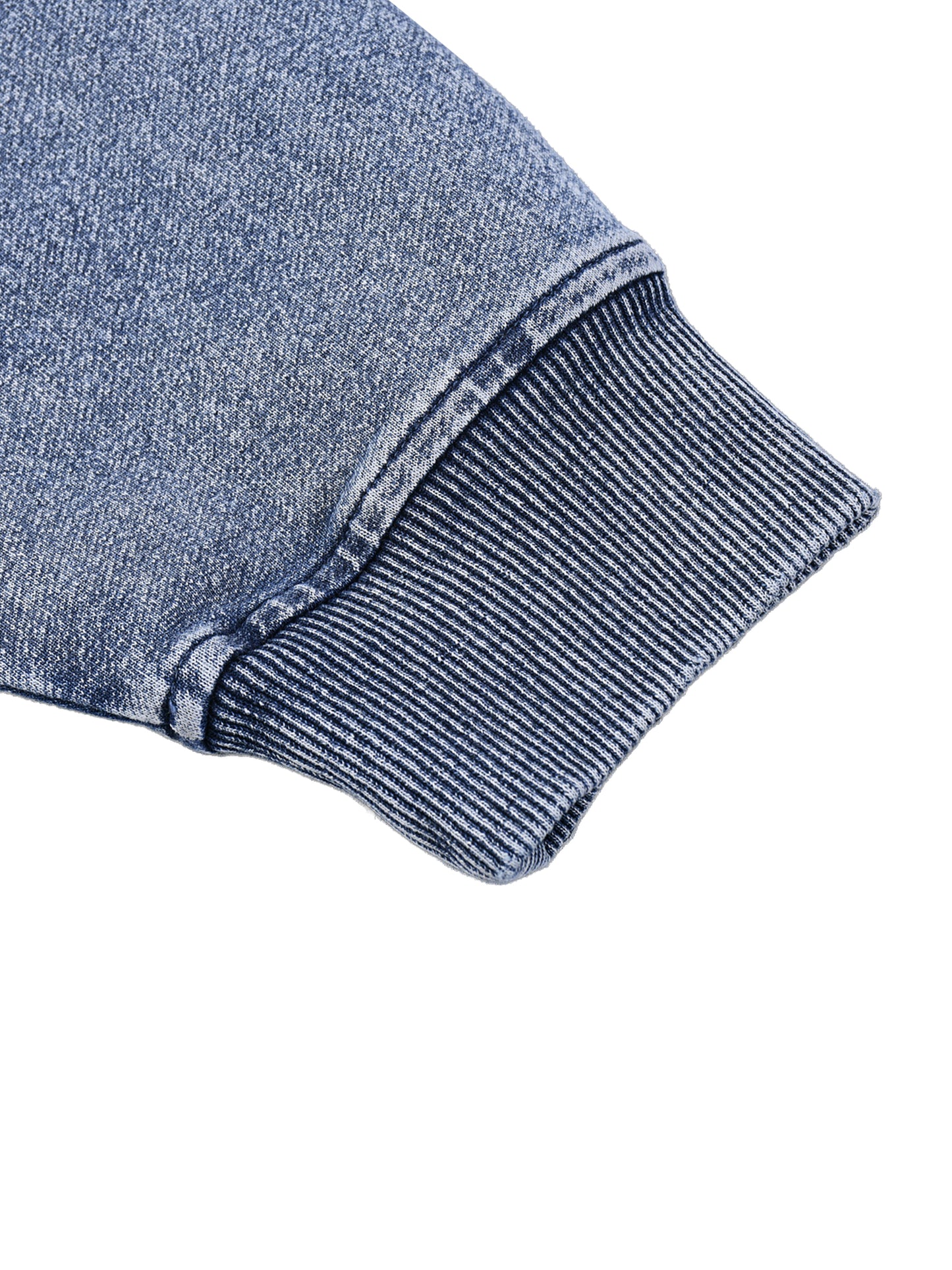 TMK Aesthetics Snow Wash Oversized Zip-Up Hoodie