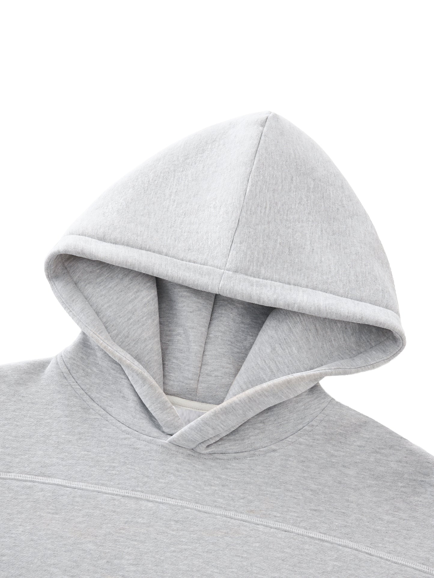 TMK Aesthetics Stitched Boxy Fleece Hoodie